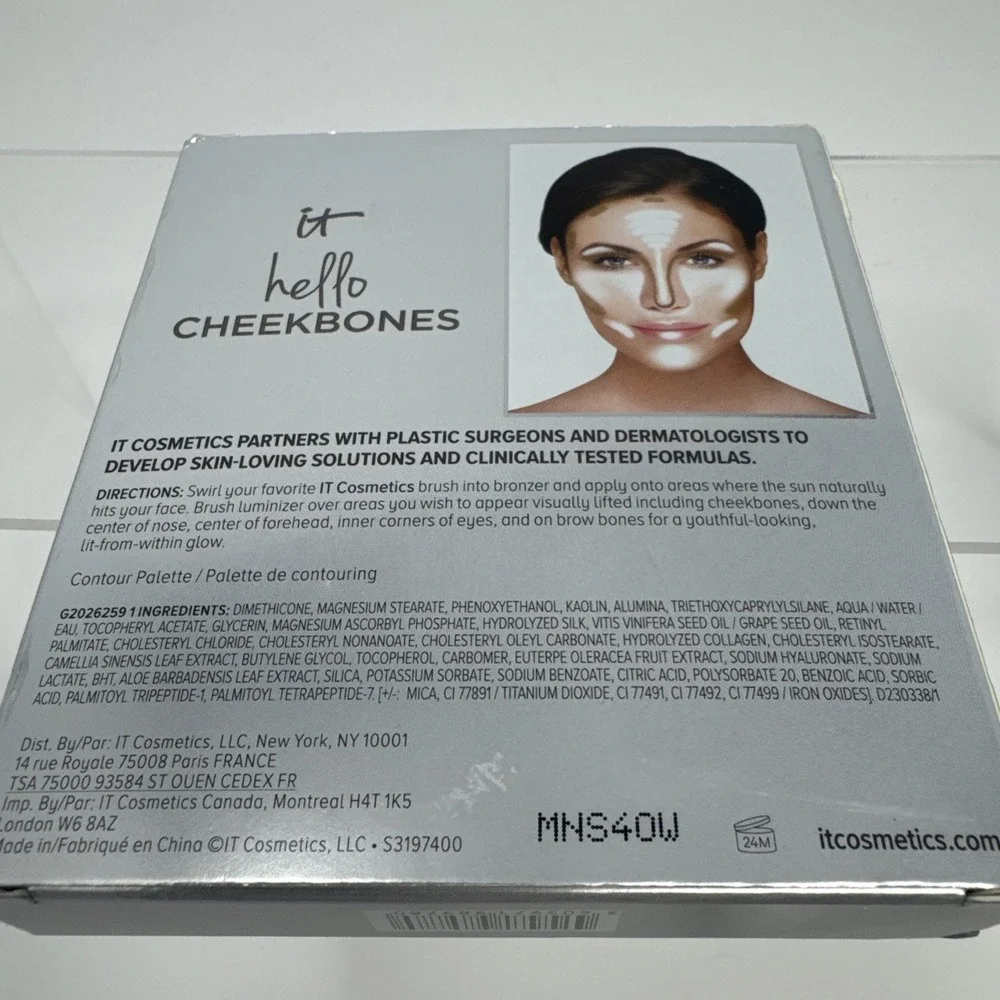 IT Cosmetics Hello Cheekbones Matte Bronzer Radiance Highlighter Contouring Duo